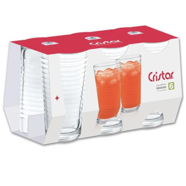Vasos Óptico para Bebidas Cristar