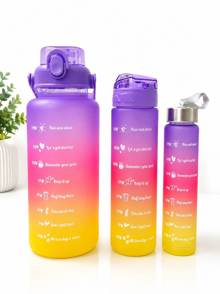 Termo trio de agua con marcas horarias