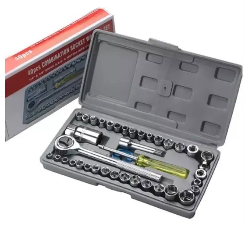 Juego de herramientas caja gris 40 PCS