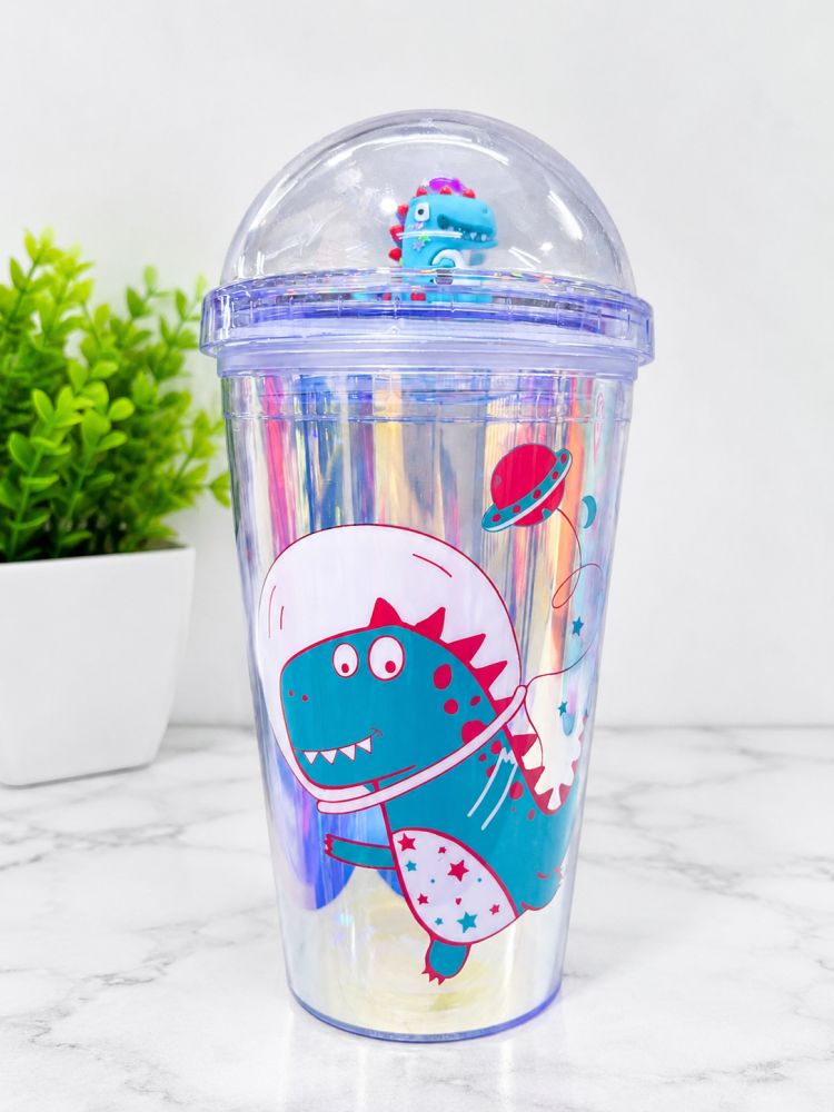 Vaso infantil con diseño de dinosaurio