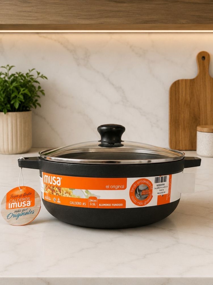 Caldero aluminio  Imusa #5 / 24 cm 3.5 litros