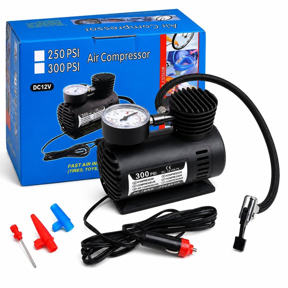 Compresor de aire portátil 12V 300 PSI