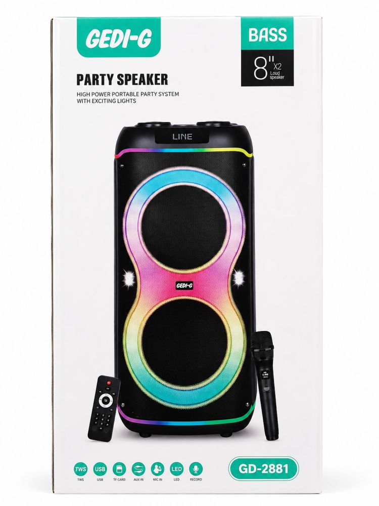 Bocina portátil para fiestas GD-2881 GEDI-G