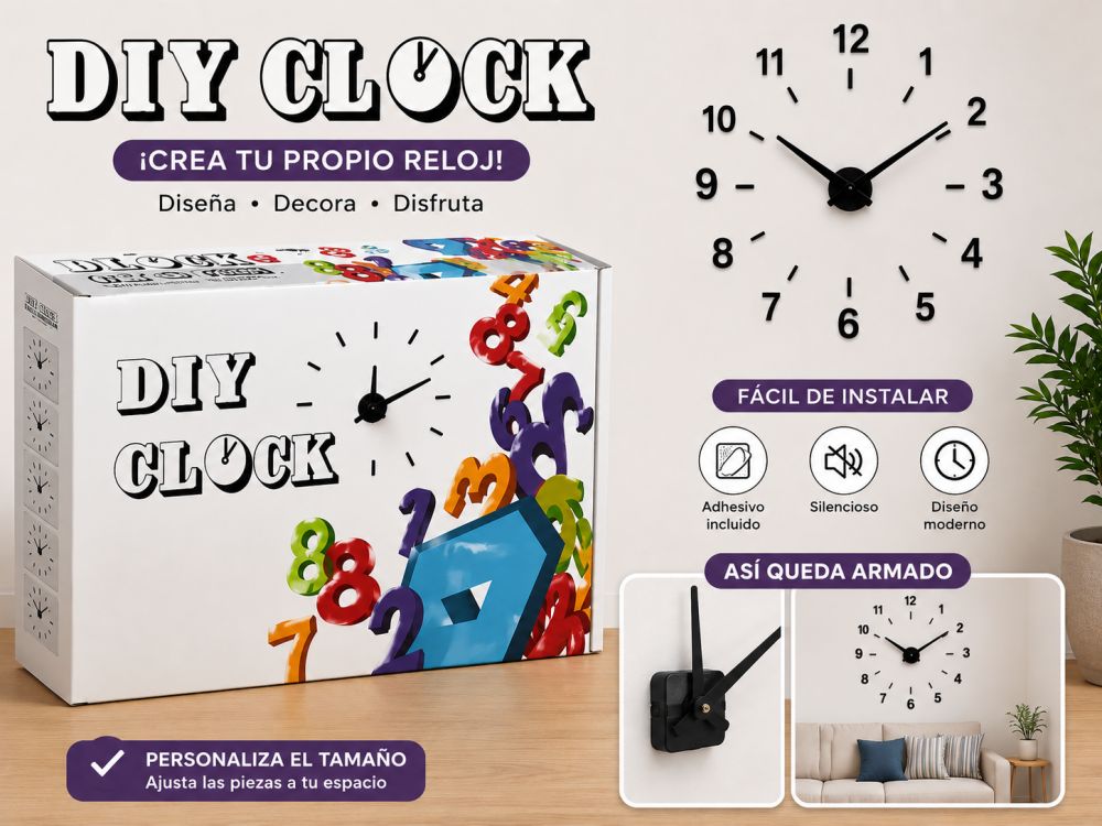 Reloj DIY de pared