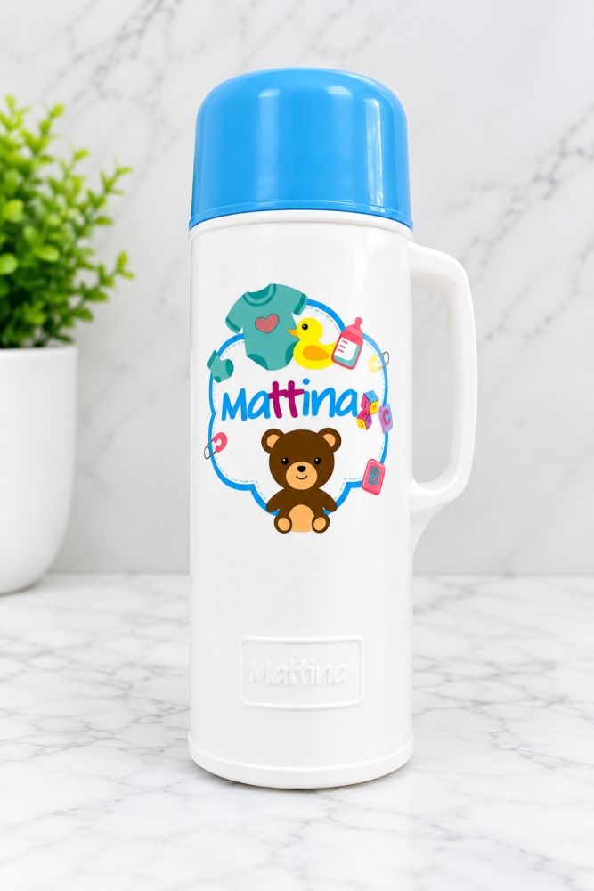 Termo con asa Mattina azul