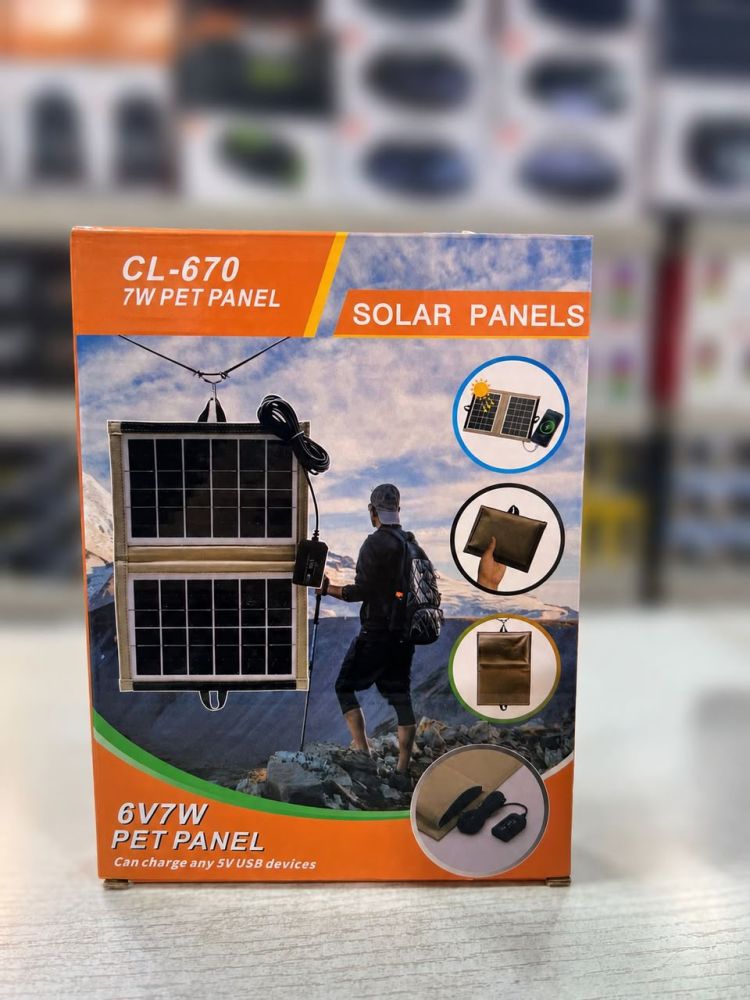 Panel solar portátil PowerBank  CL-670 7W