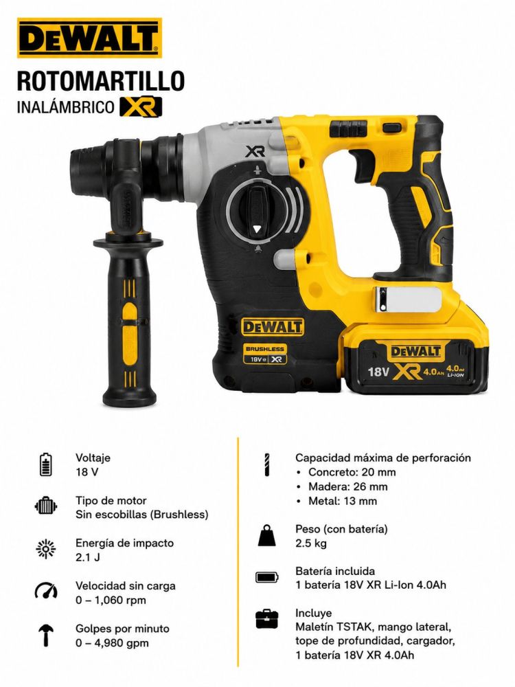 Rotomartillo Eléctrico Neumático 128V