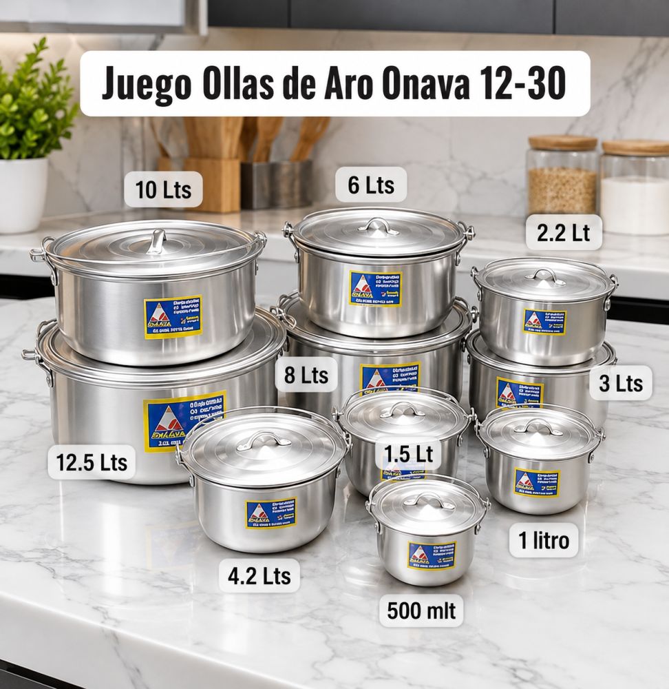 Juego de Ollas de Aro ONAVA 12-30