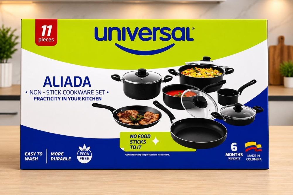 Juego de ollas 11 piezas antiadherentes Universal
