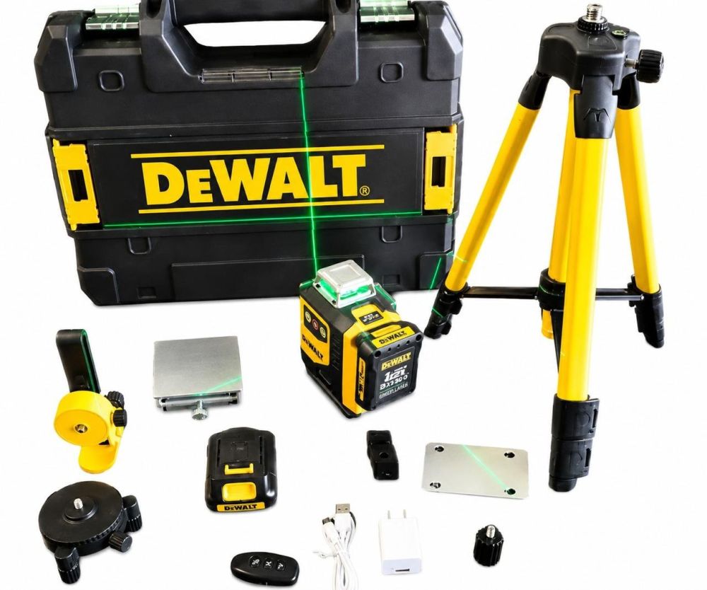 Nivel láser de 4 líneas verdes DEWALT